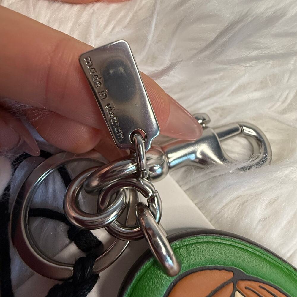 NWT Coach X Peanuts Peppermint Patty Bag Charm - Picture 4 of 4